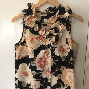 J Crew 100% silk sleeveless blouse - 4